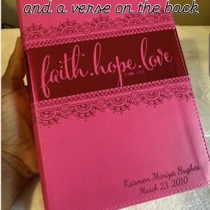 Pink Faith Hope Love Journal